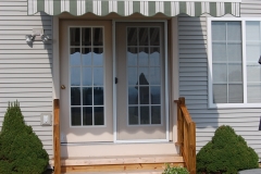 Striped Door Awning