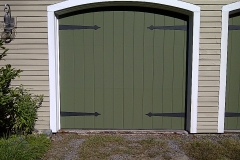 One Green Garage Door
