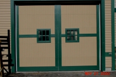 One Outlined Garage Door