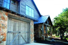 One Barn Style Garage Door